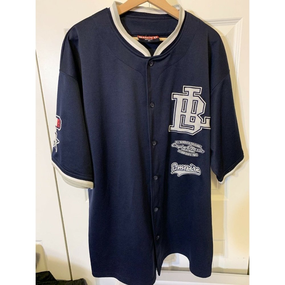 Big land Empire Classics Men’s Sz XL Baseball Jersey‎ Blue White